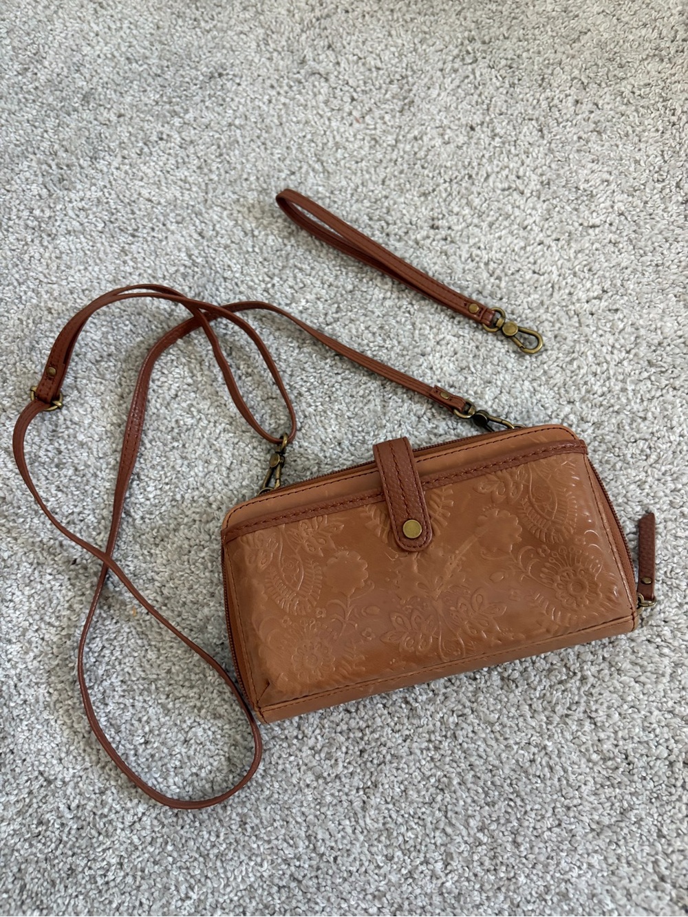 The Sak clutch crossbody convertible leather